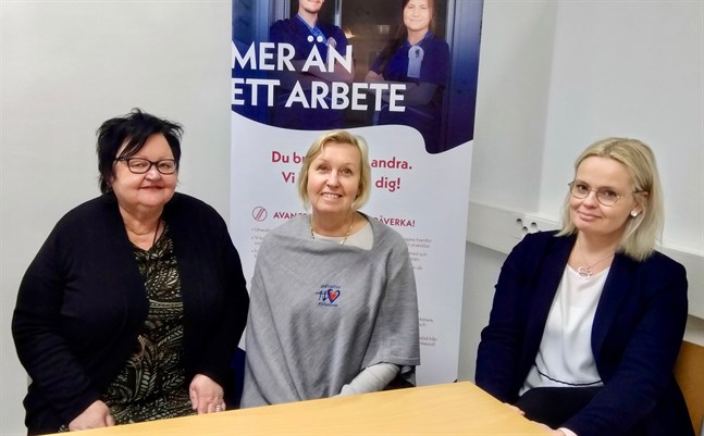 Päivi Stenman, Pia Nyman och Marica Hinders hoppas hitta många nya att anställa både för fasta jobb och vikariat.