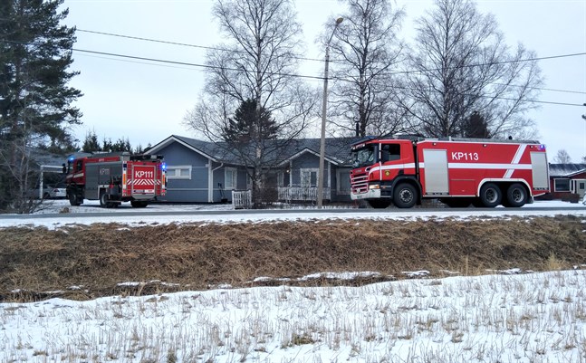 Räddningsverket ryckte ut till Kålavägen i Karleby.