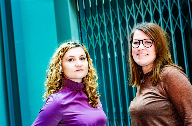 Dobra är ett bemanningsföretag som vill växa. Daria Kapusta är personalchef och Katja Sundqvist sköter administration och ekonomi.