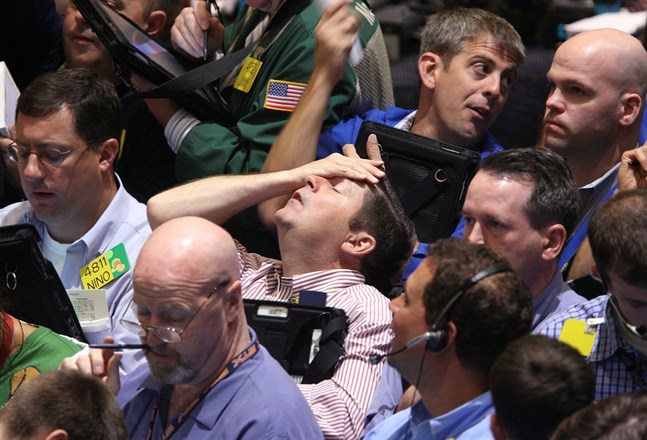 Kraftiga kursras på Wall Street.