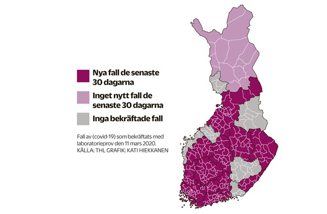 Hittills finns inget bekräftat fall av corona i Vasa sjukvårdsdistrikt.