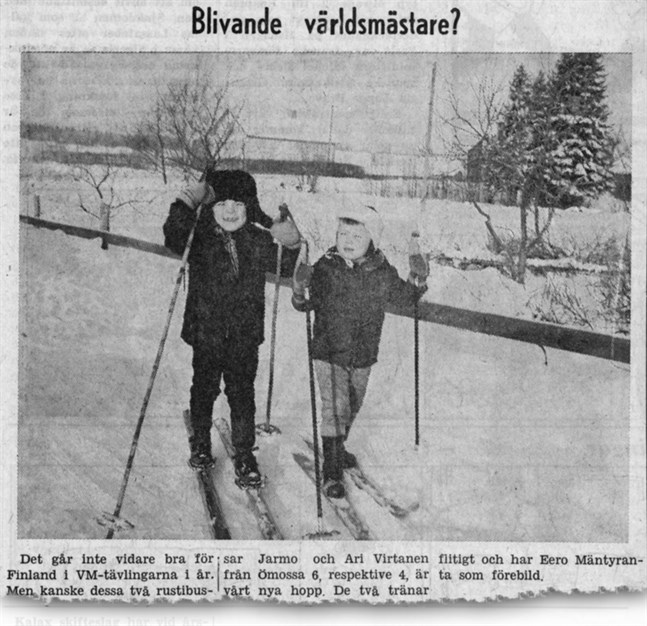 Sydin hade så rätt. På bilden ser vi en niofaldig världsmästare och en Europamästare. Men inte på skidor…
