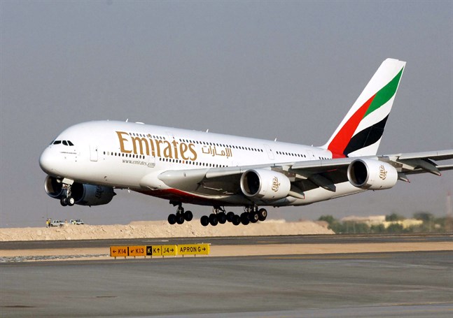 Flygbolaget Emirates ställer in all passagerartrafik från den 15 mars. Arkivbild.