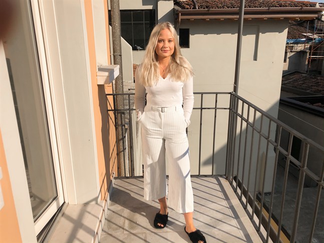 Lovisa Sundstedt har vant sig med vardagen med utegångsförbud.