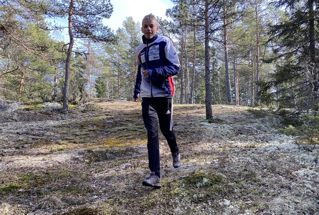 Kasper Bergström är en lovande orienterare som satsar hårt mot större mästerskap.