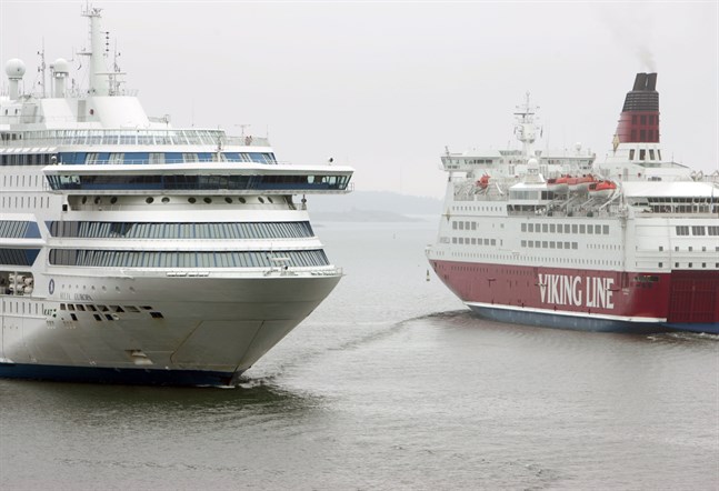 Viking Line har ställt in all persontrafik till Mariehamn men kommer att köra gods tre gånger i veckan. Arkivbild.