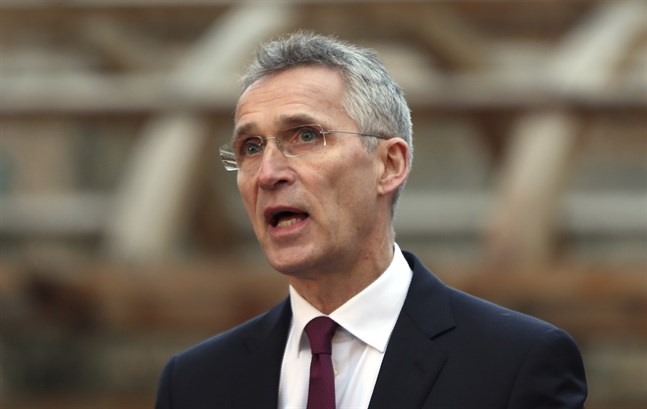 Natos generalsekreterare Jens Stoltenberg välkomnar Nordmakedonien som militäralliansens 30:e medlem. Arkivbild.
