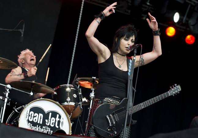 Joan Jett och The Blackhearts gjorde en egen version av "I love rock'n'roll". Arkivbild.