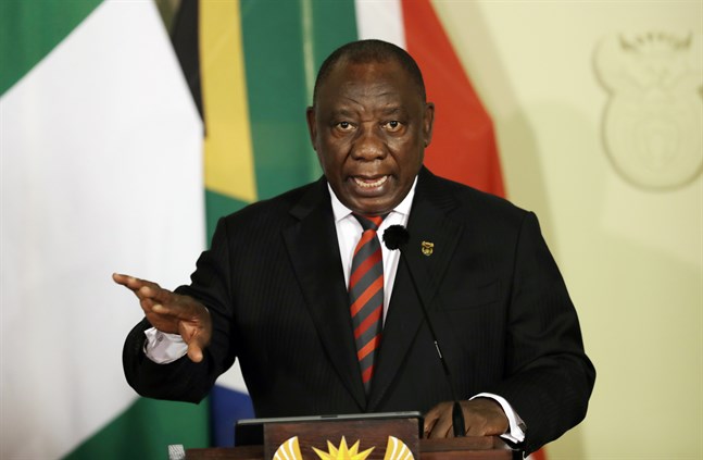 Sydafrikas president Cyril Ramaphosa. Arkivbild.