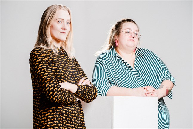 Elin Löf och Ellen Strömberg har gjort en barnbok tillsammans förr, men "Maggan året runt" är den första som ges ut på förlag.