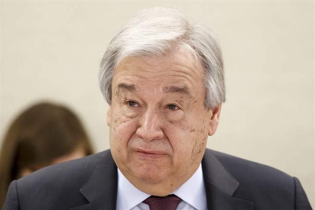 FN:s generalsekreterare António Guterres. Bild från januari.