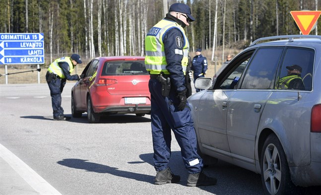 På fredagen var det lugnt i trafiken på gränsen till Nyland.