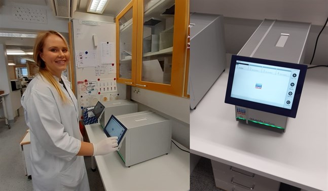 Själva analyserna genomförs i vanliga laboratorieutrymmen, berättar Roosa Savolainen.