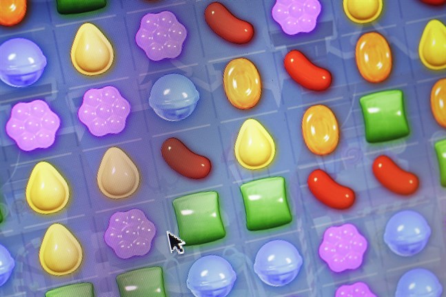 "Candy crush" är ett av spelen som används för att hjälpa den brittiska regeringen att uppmana folk att stanna hemma. Arkivbild.