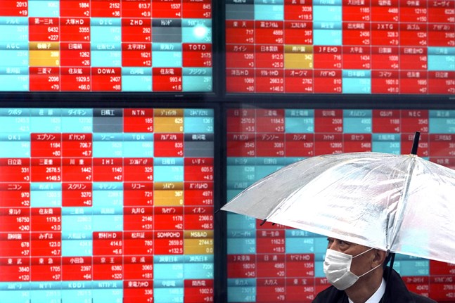 Japans Nikkei 255-index. Arkivbild.