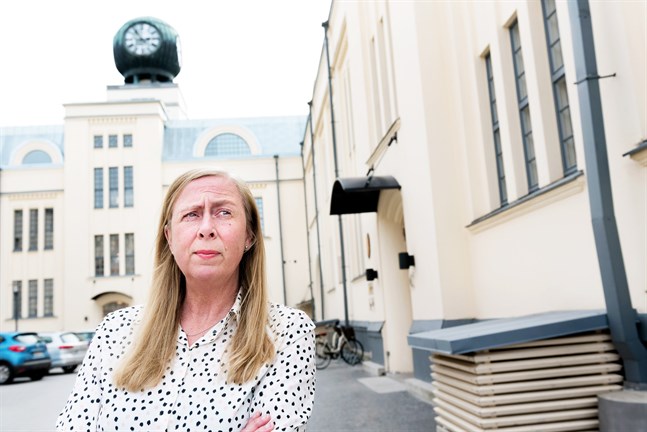 Carola Lindén, chef för socialvården i Jakobstad. 20.4.2020.