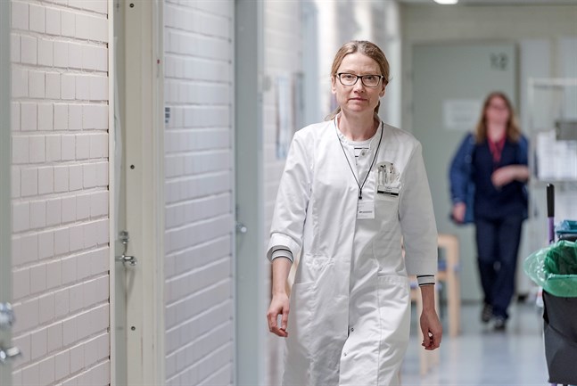 Johanna Gripenberg, smittskyddsläkare i Jakobstad.