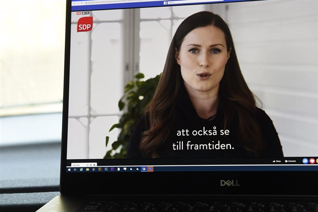 Prime Minister Sanna Marin (SDP) used her speech to encourage people to look to the future, even during a time of crisis.