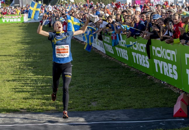 Svenska stjärnan Tove Alexandersson i VM i Norge i fjol.