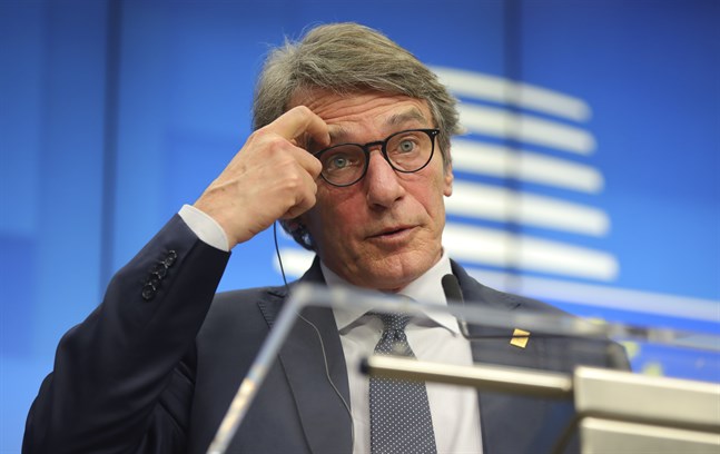 EU-parlamentets talman David Sassoli.