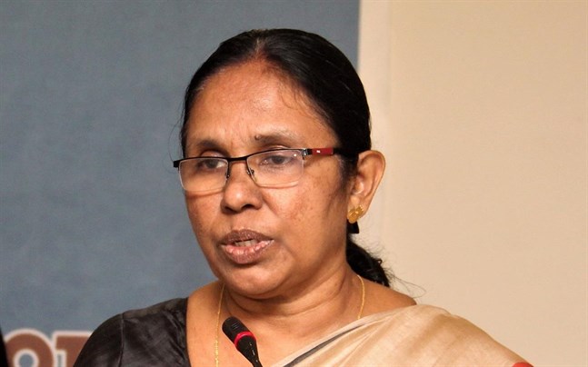 Den indiska delstaten Keralas hälsominister KK Shailaja har blivit känd som "coronavirusdräparen".