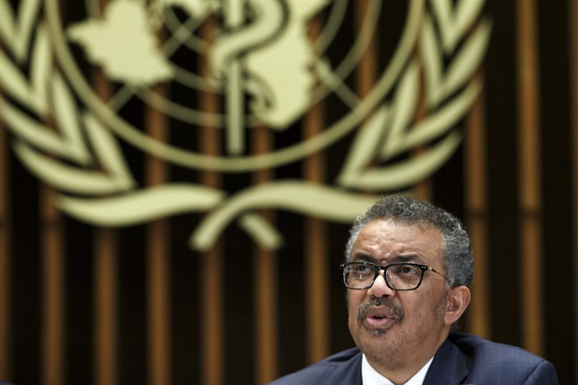 WHO-chefen Tedros Adhanom Ghebreyesus. Arkivbild.