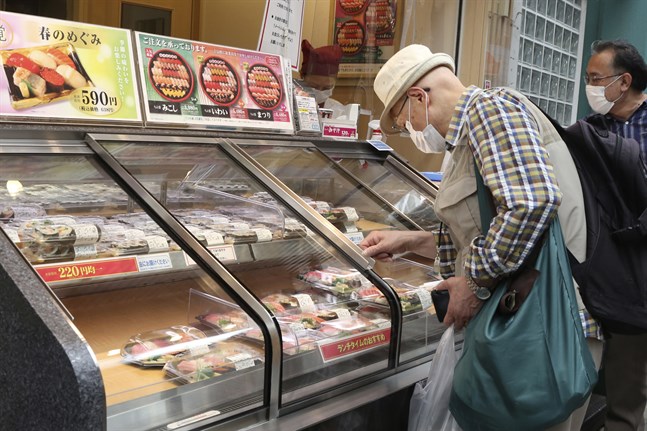 Japanska ekonomin fortsätter att backa. Bilden är från tidigare i maj.