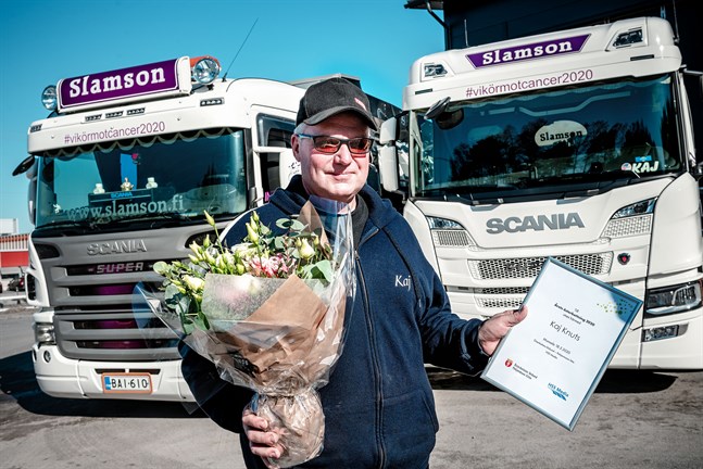 Kaj Knuts blev årets österbottning för sin kampanj #vikörmotcancer.