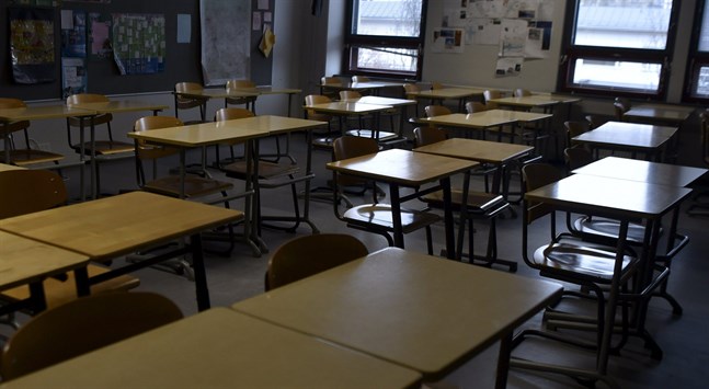 En undervisningsgrupp vid Gumbostrands skola i Sibbo återgår till distansundervisning.