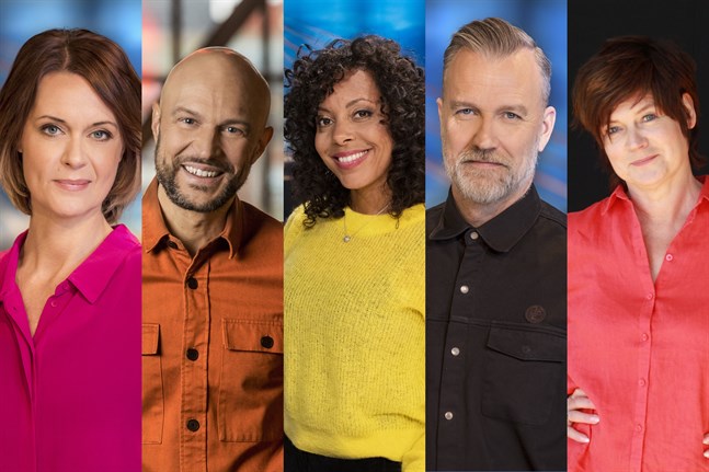 "Sommaröppet" programleds av Beppe Starbrink, Inger Ljung, Pia Herrera, Anne-Marie Rauer och Fredrik Önnevall. Pressbild.