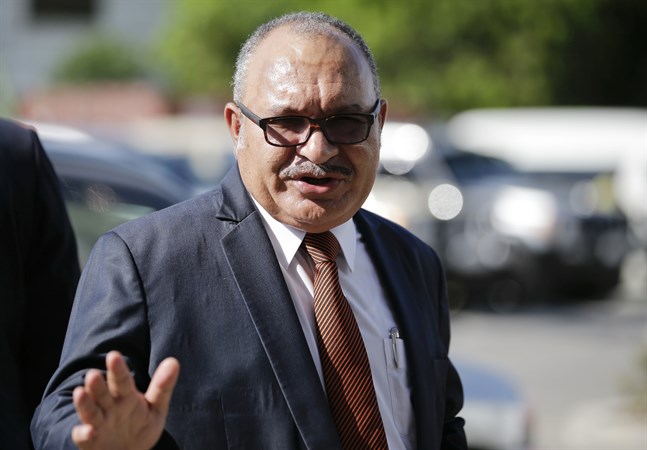 Papua Nya Guineas tidigare premiärminister Peter O'Neill. Arkivbild.