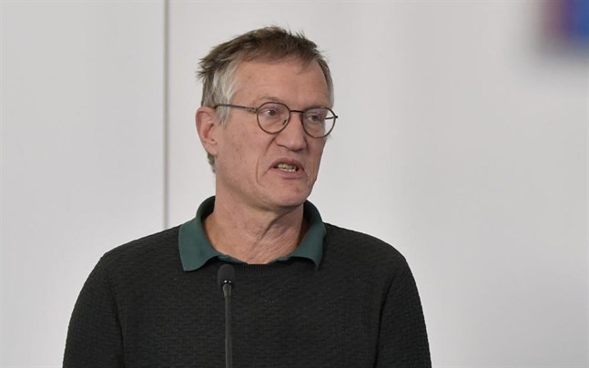 Anders Tegnell, statsepidemiolog Folkhälsomyndigheten, under en tidigare pressträff om coronapandemin och Covid-19.