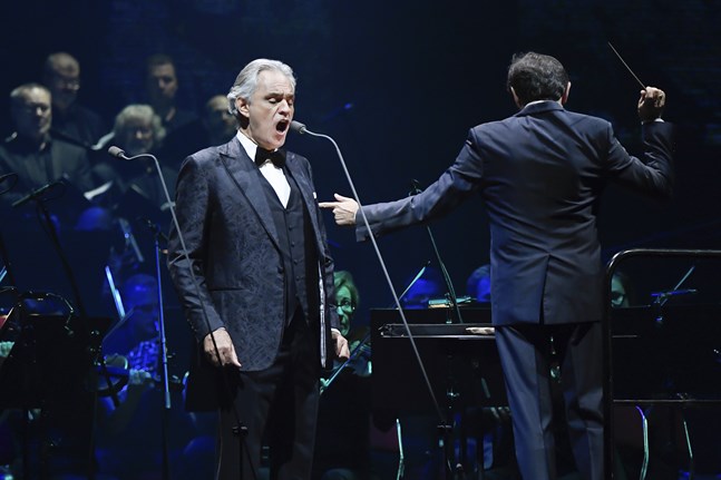 Den italienske sångaren Andrea Bocelli är frisk från covid-19. Arkivbild.