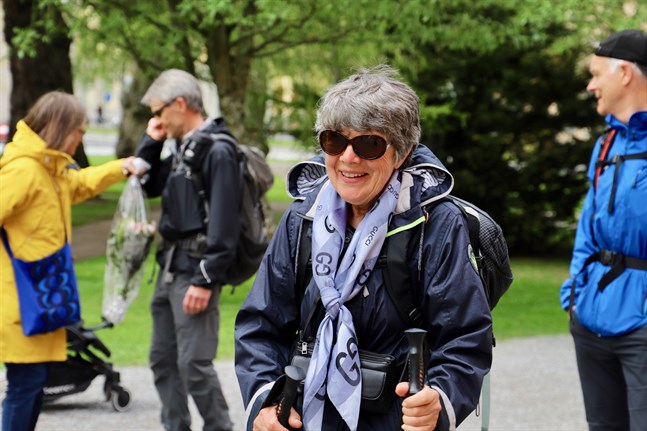 Mari-Anne Lindfors har gjort en bedrift. Hon har vandrat 200 kilometer på åtta dagar.