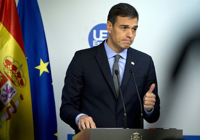 Spaniens premiärminister Pedro Sanchez. Arkivbild.