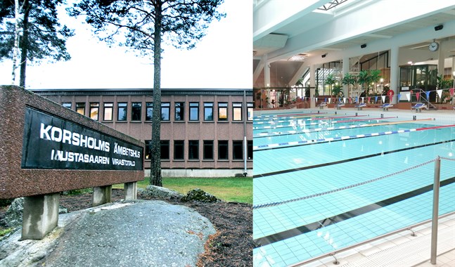 Enligt planerna skulle bassängen vara i storlek med den i Laihela simhall, det vill säga mindre än på bilden.