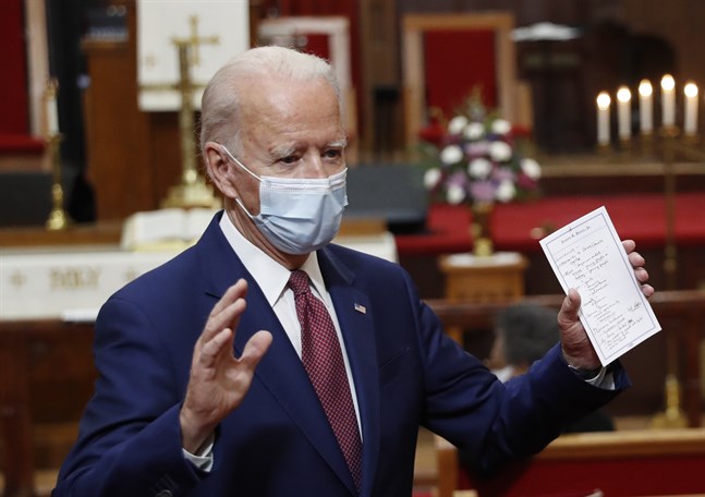 Joe Biden, Demokraternas presidentaspirant, fördömer Trumps hot om att sätta in militären mot de omfattande protesterna i landet.