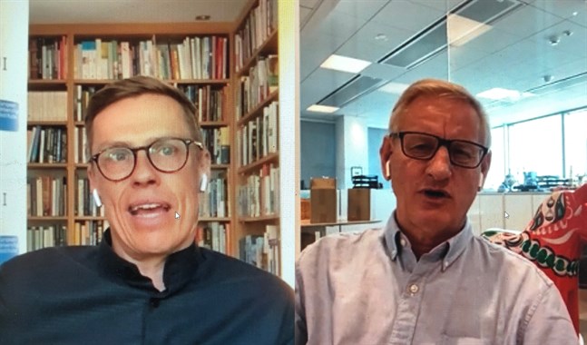 De tidigare statsministrarna Carl Bildt och Alexander Stubb varnar för konsekvenserna av ordkriget mellan Kina och USA under den rådande coronakrisen.