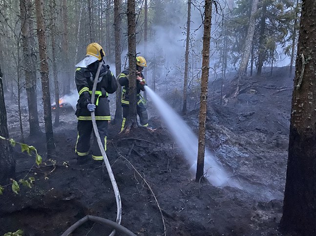 Räddningsverket fick rycka ut till Skabbskär en andra gång natten mellan torsdag och fredag.