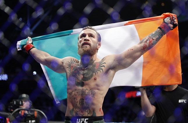 Conor McGregor vid comebacken i januari i år. Arkivbild.