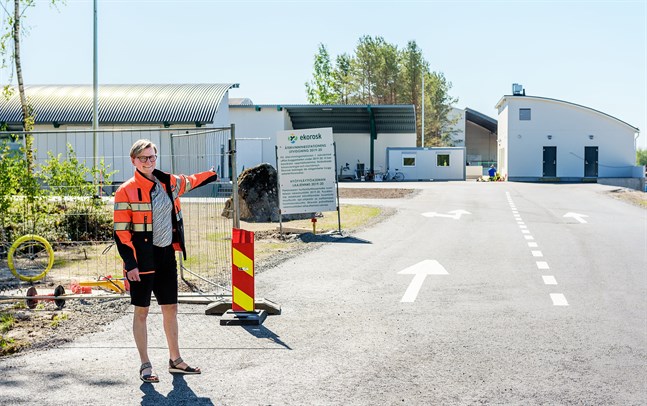 Informatör Pia Grankvist berättar om ändringar vid Ekorosk som ska göra det smidigare för användarna.