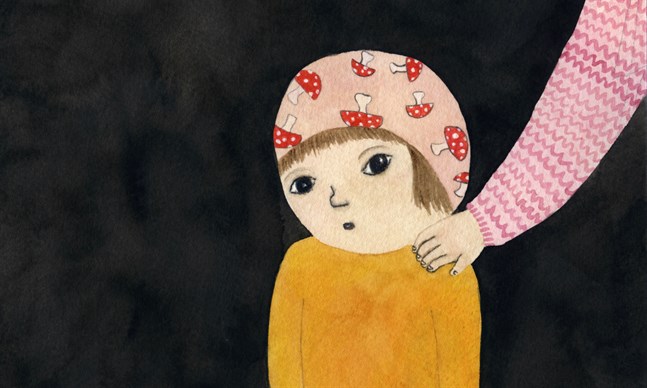 Illustrationen av Malin Ahlsved finns med i bilderboken "Tillsammans ska det vara vi två".