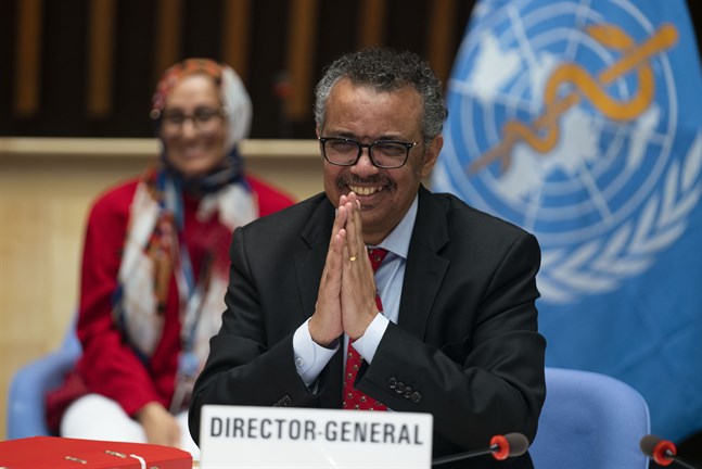 WHO:s generalsekreterare Tedros Adhanom Ghebreyesus. Arkivbild.