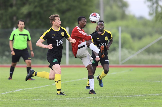 Esron Rwamycyo stod för Korsnäs enda fullträff mot VPS Akatemia.