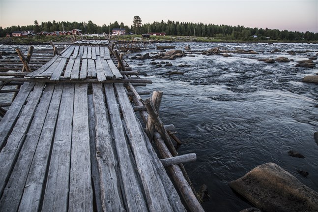 En del av Torne älv, som utgör gränsen mellan Norrbotten och Finland. Arkivbild.