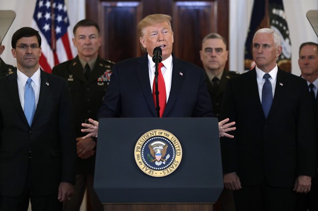 Iran vill ha Interpols hjälp med att gripa USA:s president Donald Trump och ett 30-tal andra personer för drönarattacken mot general Qassem Soleimani i januari. Arkivbild.