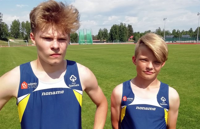 Bröderna Sebastian och Oliver Nordberg var snabba i Kurikka.