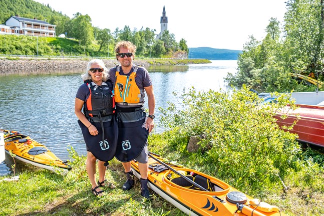 Herman Fogelberg och Erika Fogelberg har reserverat två veckor för sitt paddlingsäventyr. Förhoppningen är att de kan avsluta äventyret i hemtrakterna i Södra Vallgrund.