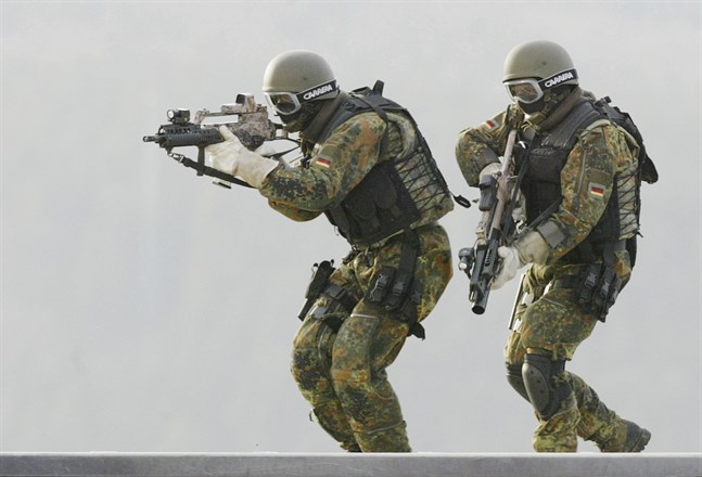 Specialförbandet KSK övar i staden Calw i sydvästra Tyskland. Arkivbild.