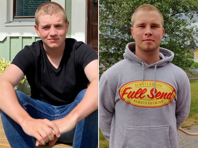 Johannes Bjarnason och Joel Sjelvgren är redo för måndag. Då rycker de in i armén och siktar båda på att stanna ett år.